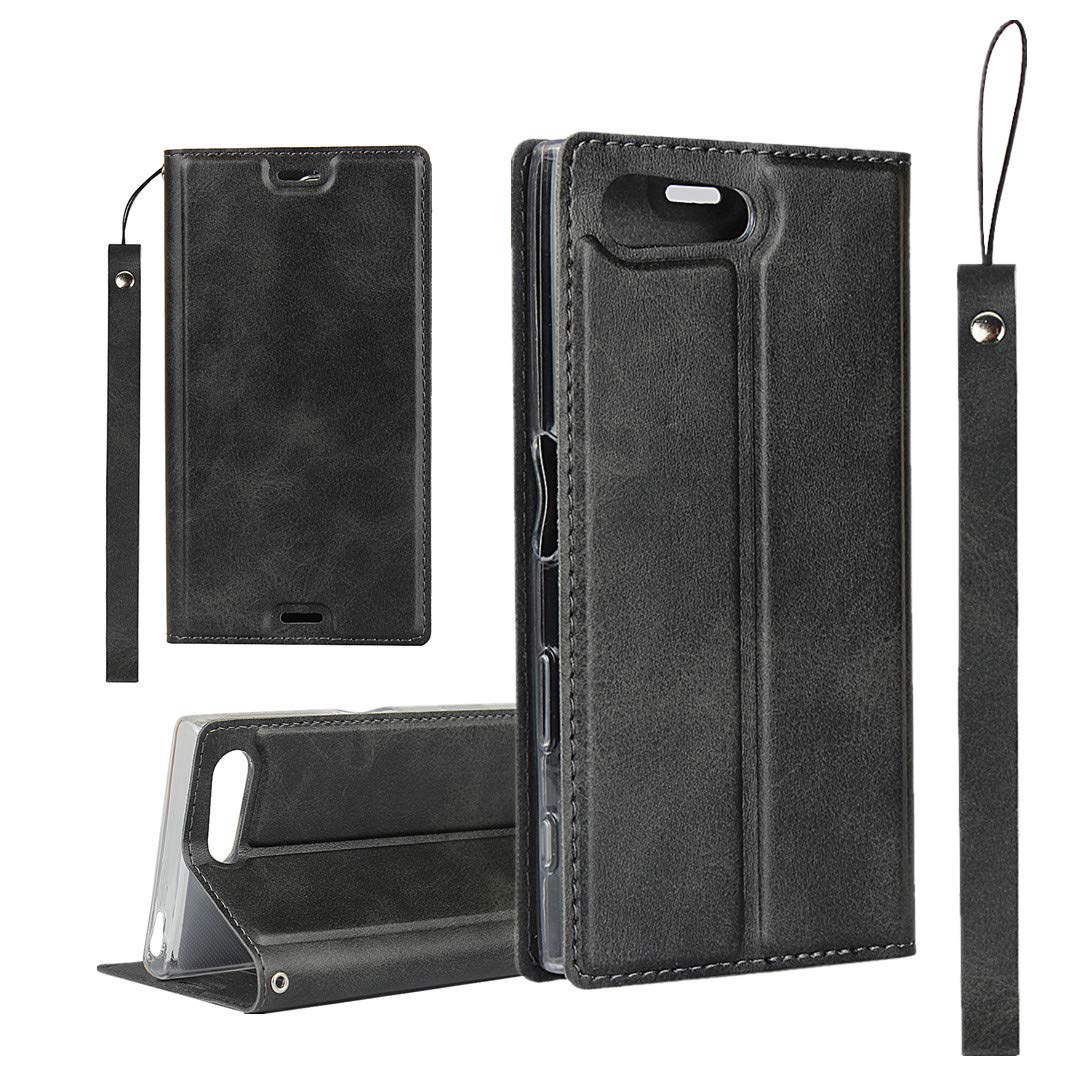 ソニー Xperia X Compact SO-02J ケース 手帳型 Xperia X Compact ケース 手帳型 スタンド Xperia SO-02J ケース Xコンパクト エクスぺリア Xcompact iCoverCase 内蔵マグネット 磁気閉鎖 ベルトなし スマホケース カード入れ付き スタンド機能 軽量 スプラットホール付き ス