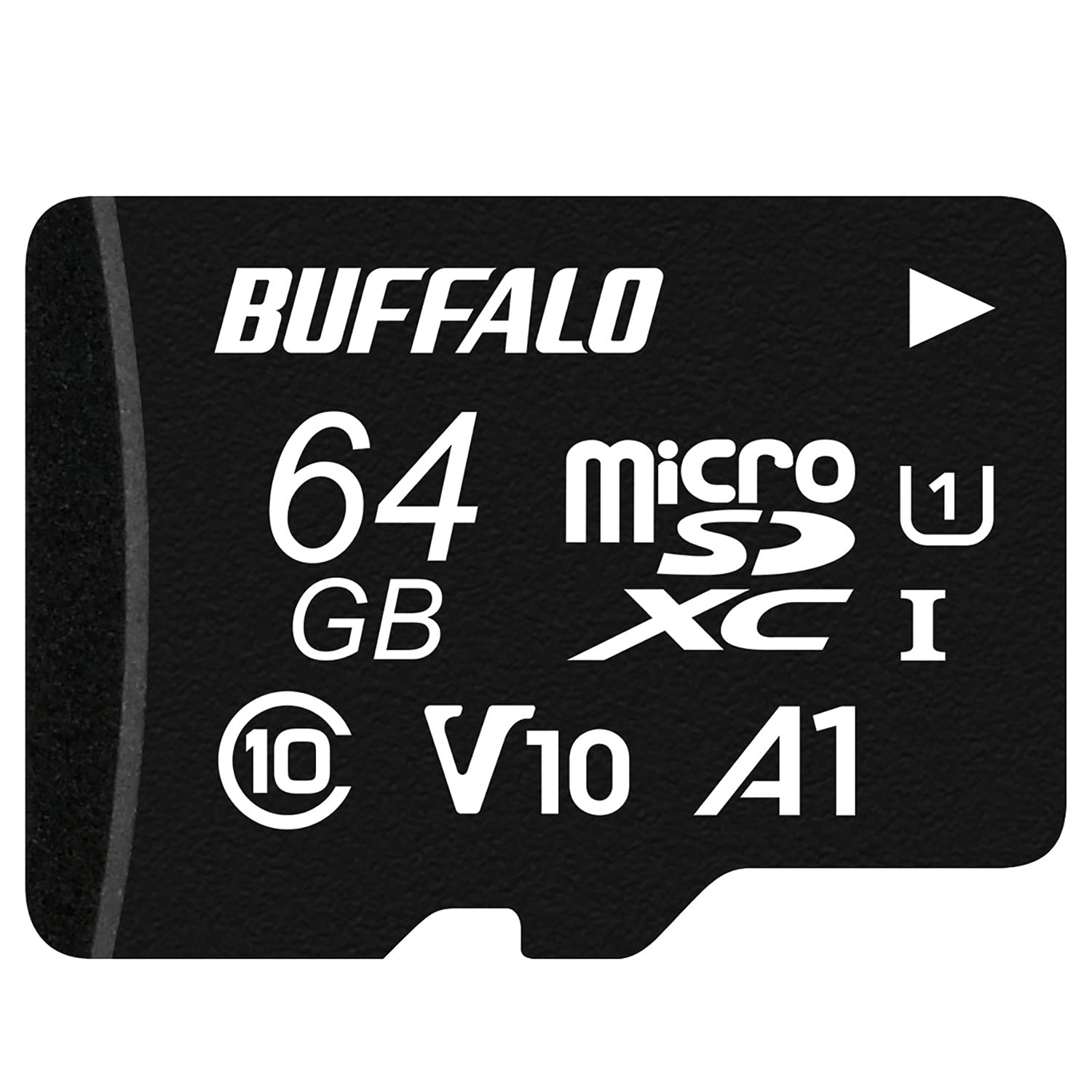 バッファロー microSD 64GB 100MB/s UHS-1 U1 microSDXC Nintendo Switch/ドライブレコーダー 対応 V10 A1 IPX7 Full HD RMSD-064U11HA/N