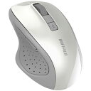 バッファロー 5ボタン Bluetooth 5.0 Blue LED マウス ホワイト 戻る/進むボタン搭載 省電力 BSMBB305WH
