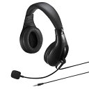 サンワサプライ ヘッドセット 3.5mmミニプラグ(4極) 両耳タイプ 大型 ブラック MM-HS401BK(2)