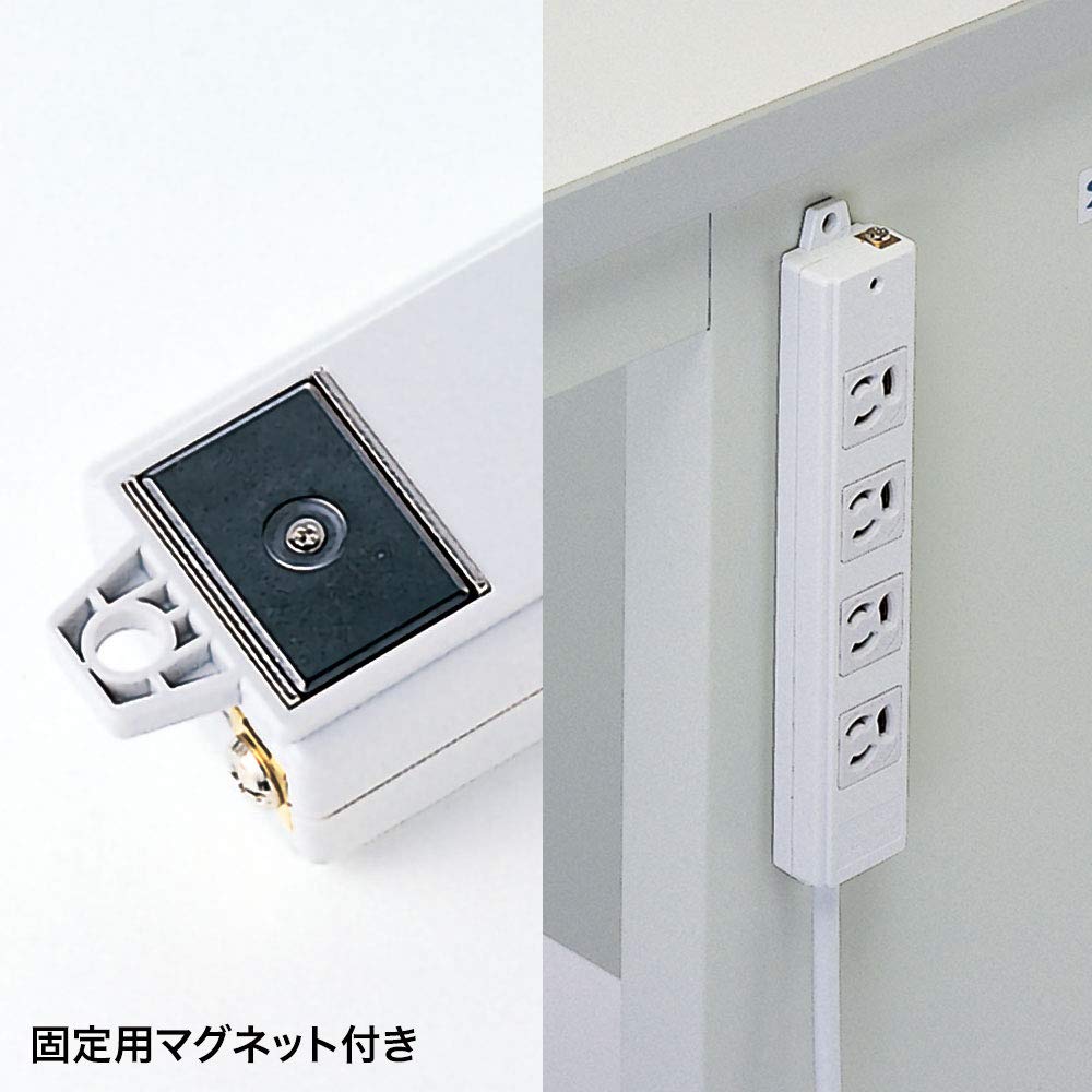 サンワサプライ 工事物件タップ（4個口・1m） TAP-KS4-1