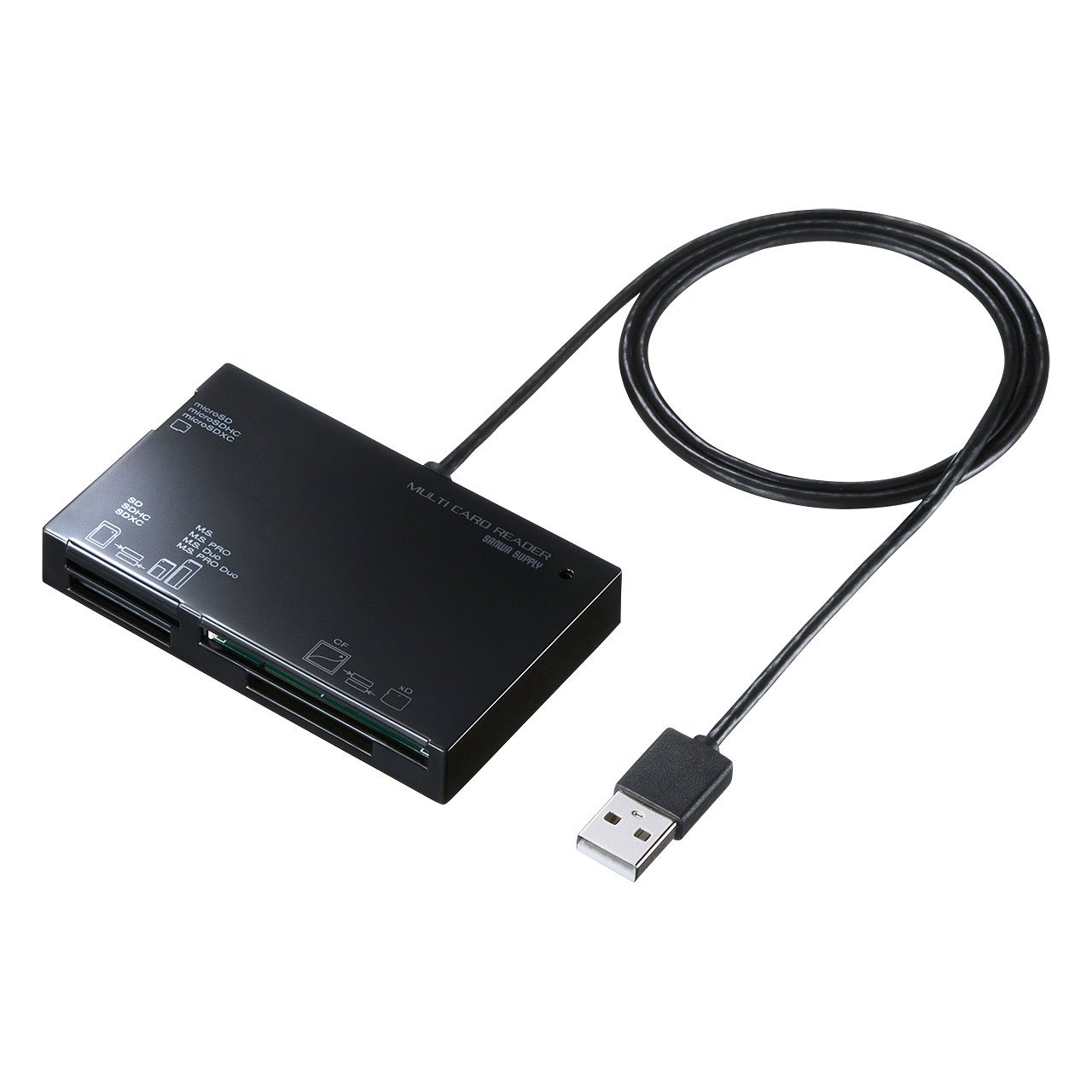 掠ץ饤 USB2.0 ɥ꡼ (xDԥ㡼/MS/SD/microSD/CFå) ADR-ML19BK