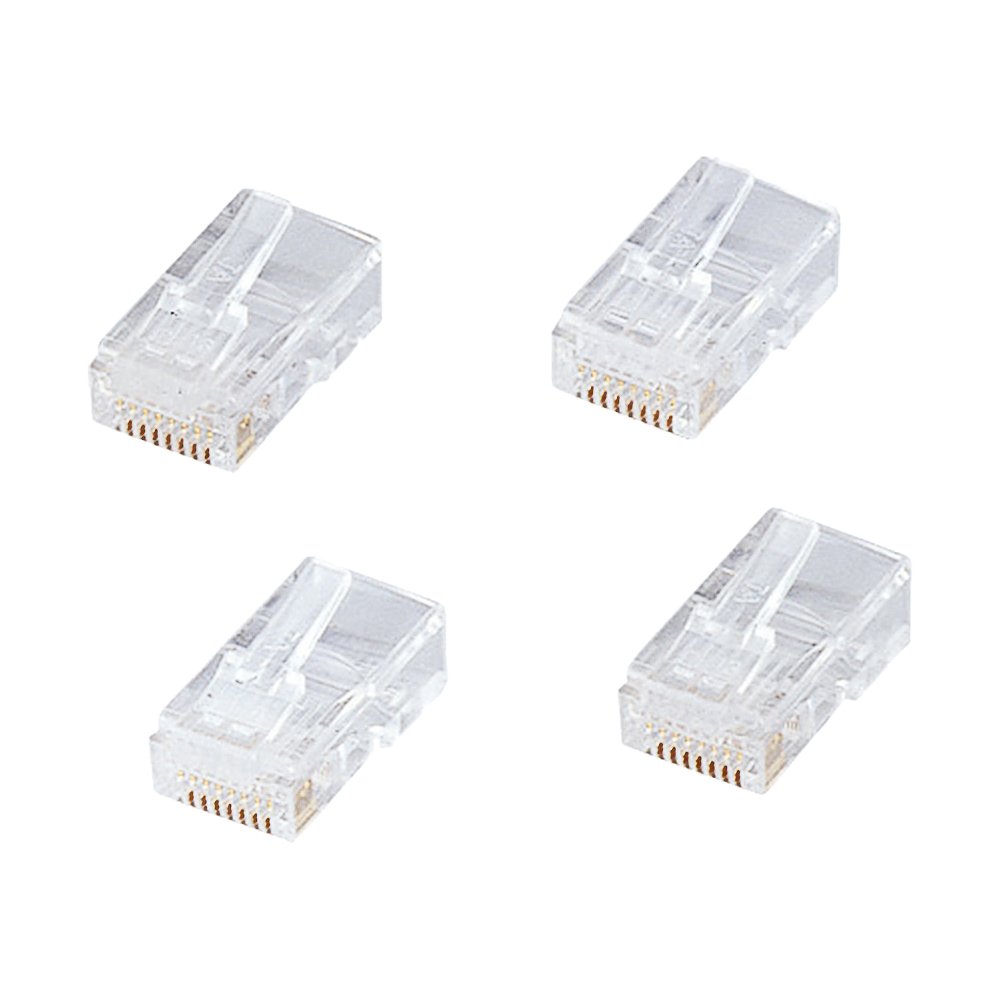 サンワサプライ RJ-45コネクタ(CAT5e単線用) 10個 ADT-RJ45-10LN