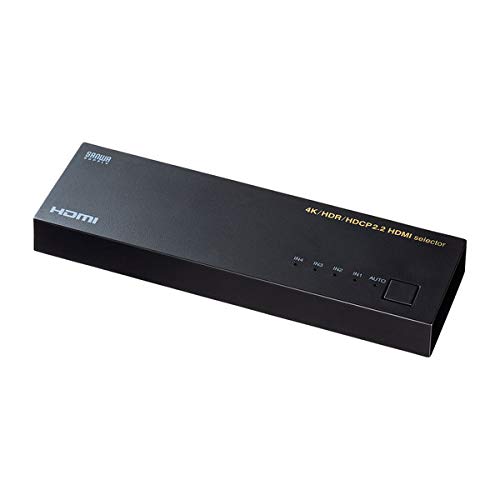 4K・HDR・HDCP2.2対応HDMI切替器(4入力・1出力) SW-HDR41L