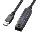 サンワサプライ USB3.2アクティブリピーターケーブル10m(抜け止めロック機構付き) KB-USB-RLK310 ブラック