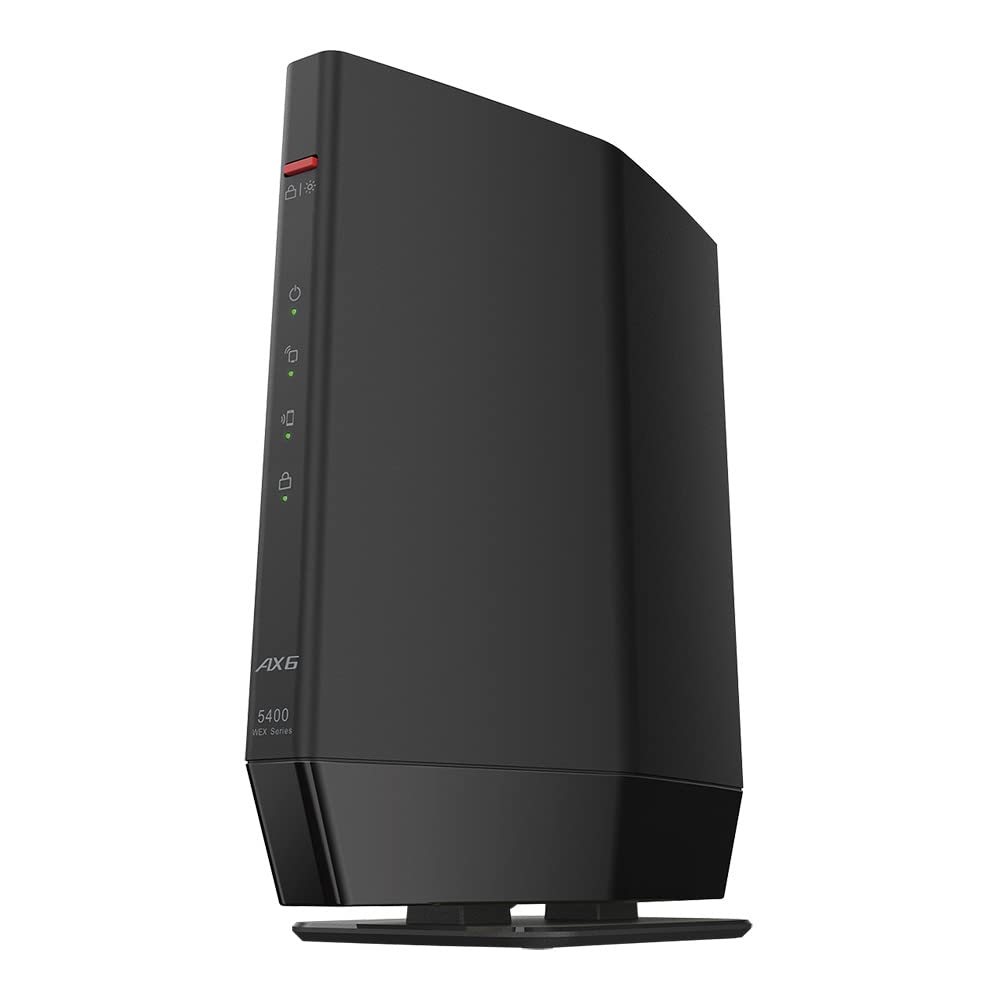 バッファロー WiFi 無線LAN 中継機 Wi-Fi 6 11ax / 11ac 4803 + 573Mbps Easy Mesh 対応 iPhone 14 / 13 / 12 / iPhone SE(第二世代) メーカー動作確認済み WEX-5400AX6/Nのサムネイル