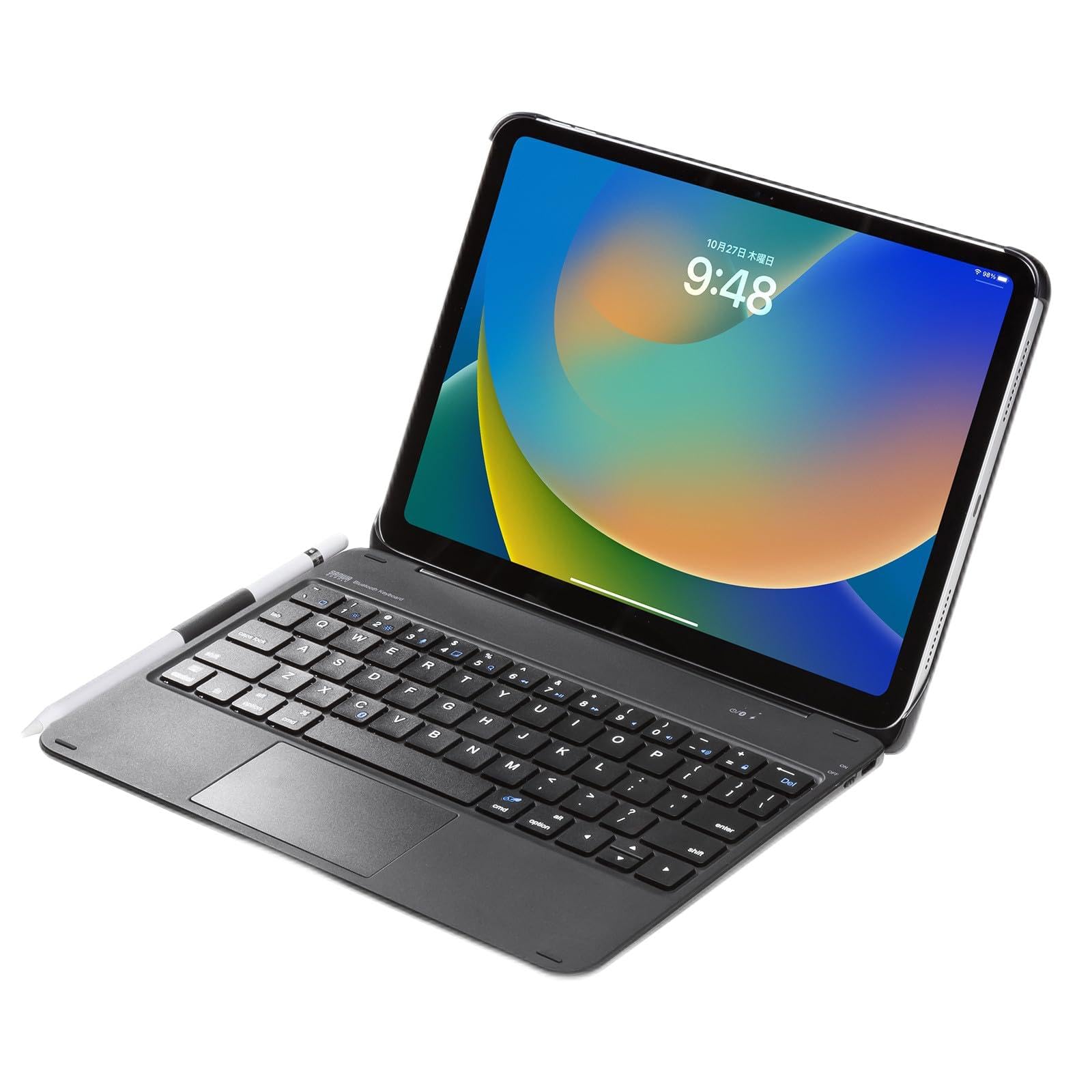 サンワサプライ 10.9インチiPad専用ケース付きキーボード タッチパッド内蔵 SKB-BTIPAD3BK