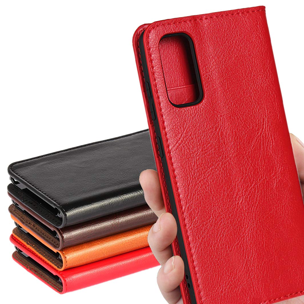 S20 ケース Galaxy S20 5G ケース SC-51A docomo / SCG01 au 対応 サムスン S20 ケース SC51A ケース SCG01 カバー エス20 カバー サムスン ギャラクシー S 20 スマホケース 携帯カバー 手帳型 カバー 財布 case iCoverCase シンプル レトロ スタンド機能 手作り 光沢加工 牛