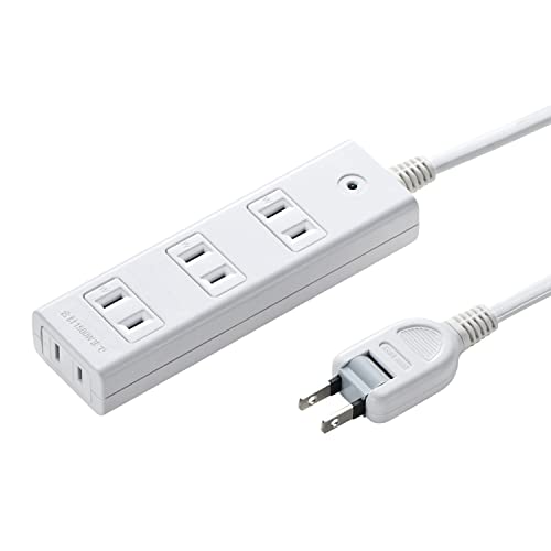サンワサプライ 電源タップ 4個口 2P 3m 雷ガード・ホコリ防止シャッター・裏面マグネット付き 配線し..