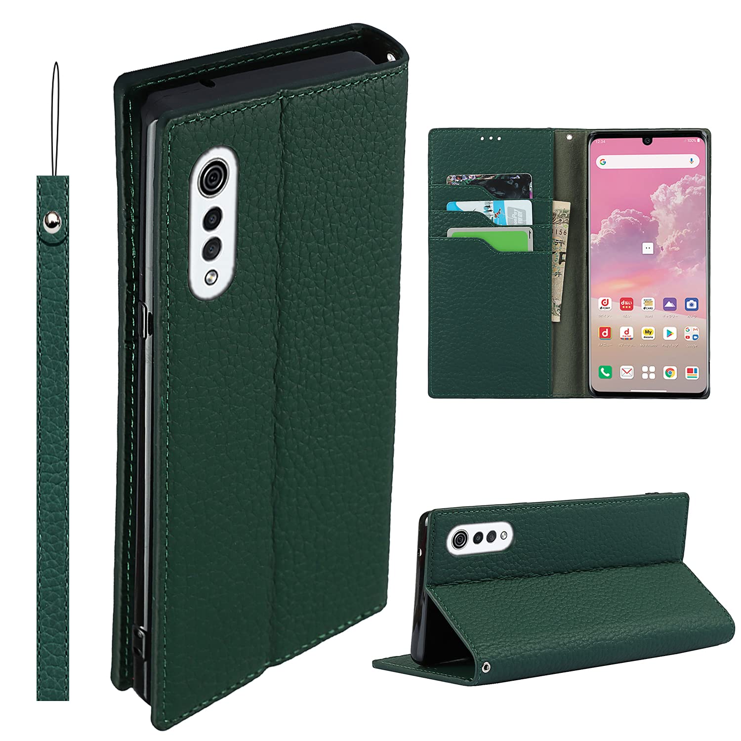 LG VELVET L-52A ケース ドコモ L-52A docomo ケース エルジー L52A ケース 手帳型 L-52Aケース スマホケース カバー 携帯ケース case 適用 iCoverCase 内蔵マグネッ・