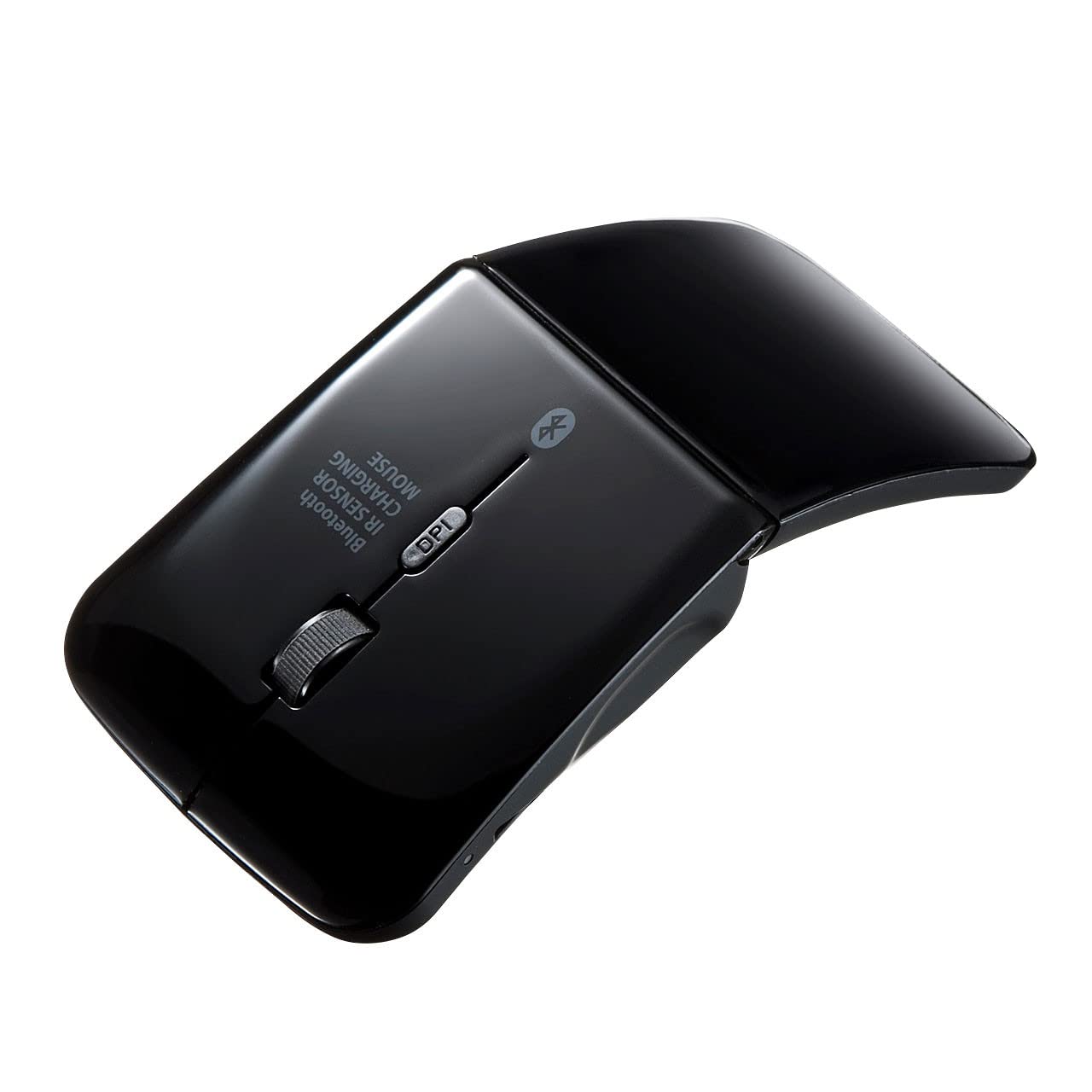 サンワサプライ Bluetooth5.0マウス モバイルに便利な薄型 静音 IR LEDセンサー 充電式 ブラック MA-BTIR116BKN