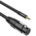 3.5mm to xlr NIMASO 3.5mm (オス) to XLR (メス) 変換ケーブル アンバランス接続 マイクケーブル xlr 3.5mm 変換 ケーブル (3m) オス-メス NCA22L637