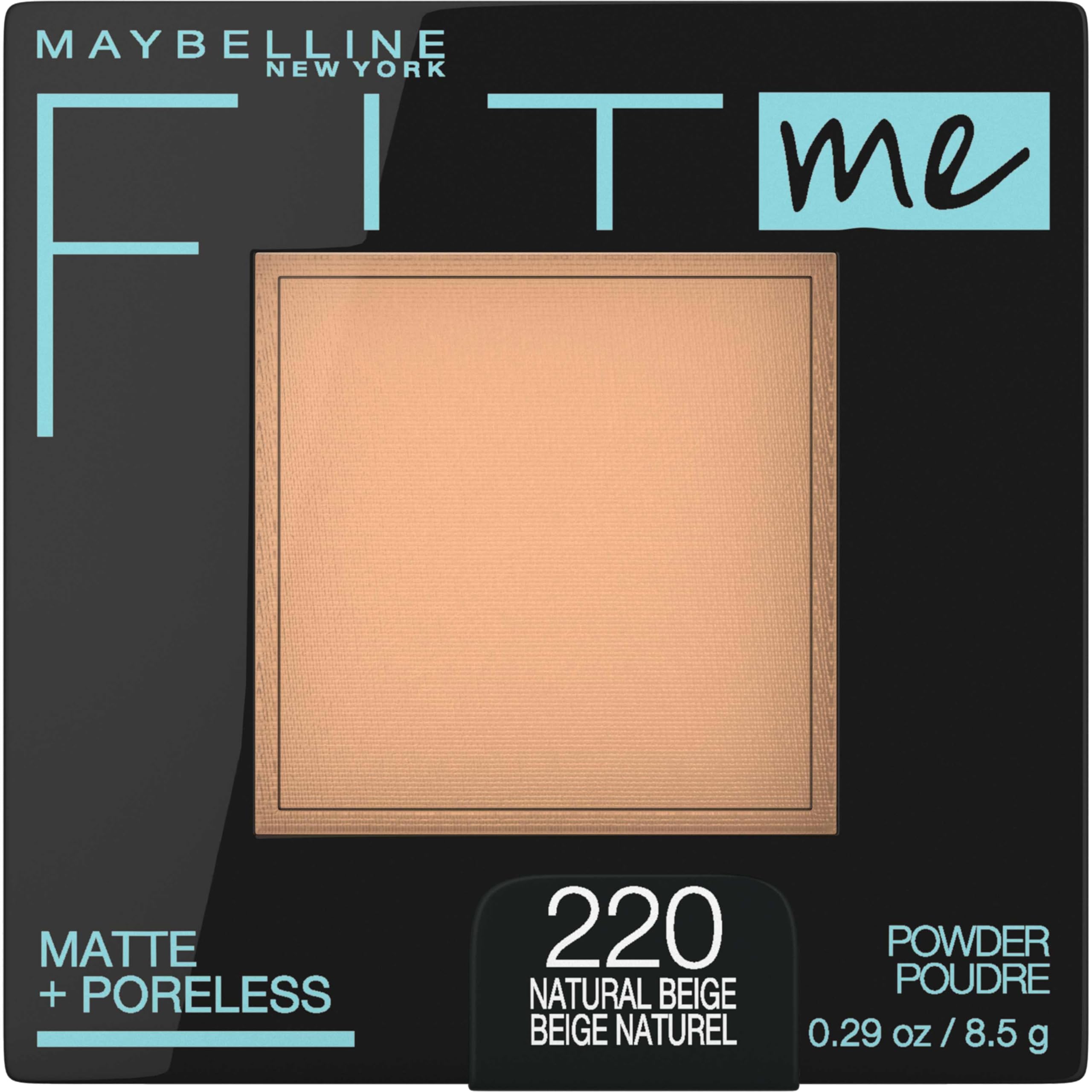 MAYBELLINE(メイベリン) フィットミー パウダー M ファンデーション 220 自然な明るさ(ピンク系) 8.5g