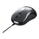 バッファロー BUFFALO 有線 BlueLED 静音 USB 3ボタンマウス ブラック BSMBU108BK(2)