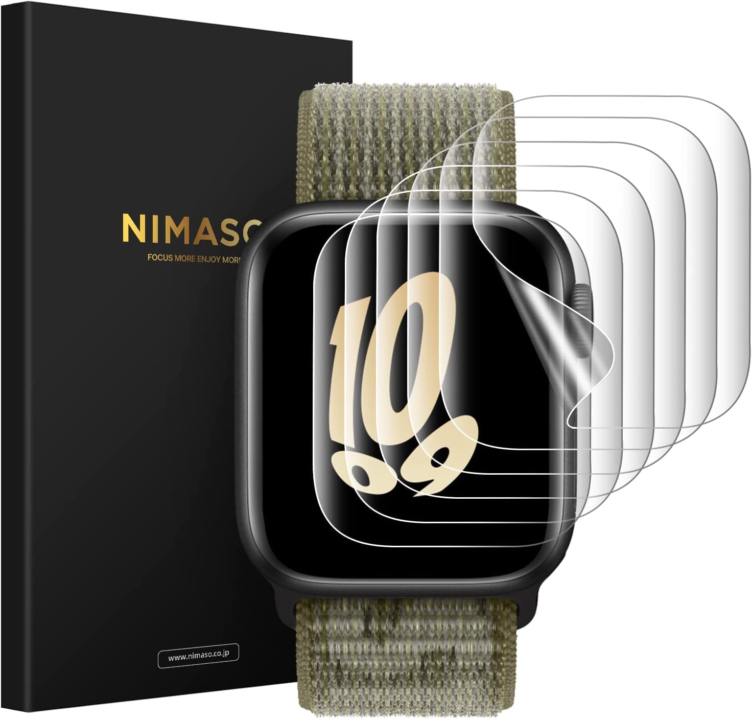 6枚組 NIMASO Apple Watch 44 / 42mm 用 保護 フィルム Apple Watch series SE(2023) SE (2022) / SE /..