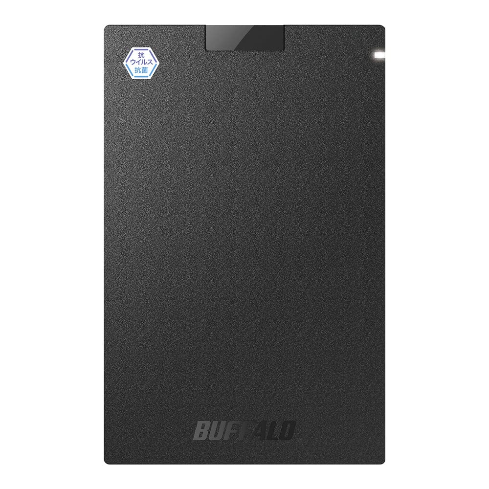 BUFFALO 륹ݥݡ֥SSD USB3.2(Gen1) TypeA SSD-PGVB500U3B/N