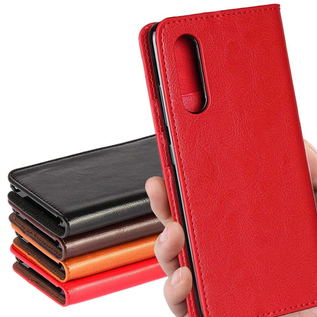 Galaxy A41 ケース SC-41A docomo / SCV48 au 対応 サムスン ギャラクシー A41 カバー SC41A SCV48 ケース カバー スマホケース 手帳型 case iCoverCase シンプル レトロ スタンド機能 手作り 光沢加工 牛革 スマホケース 財布型 携帯カバー カード入れ 耐久性 摩擦耐性 選べ