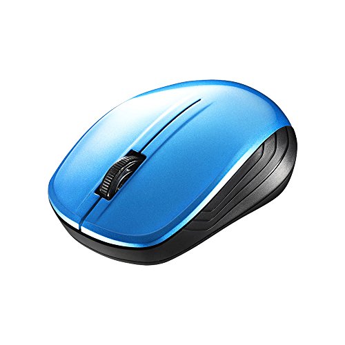 バッファロー BUFFALO 無線(2.4GHz)BlueLEDマウス3ボタン ブルー BSMBW105BL
