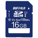 バッファロー SDカード 16GB 100MB/s UHS-1 スピー...(2)