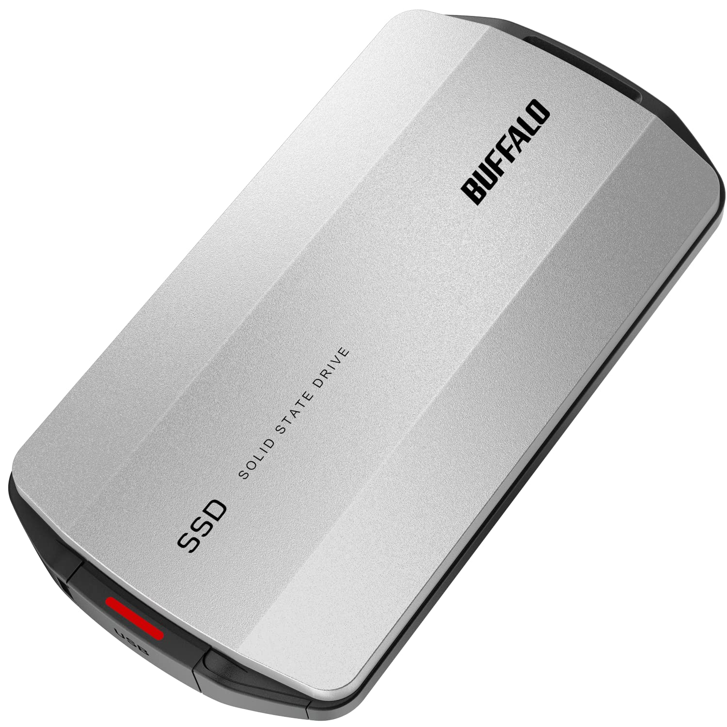バッファロー SSD 外付け 500GB USB3.2 Gen2 Type‐C 最大読出速度1050MB/秒 防塵防滴 IP55 耐衝撃 MIL‐STD ポータブル iPhone 15 15Pro Windows Mac Chrome PS4 PS5 メーカー動作確認済み SSD-PHP500U3SA/N