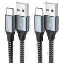 2本セットNIMASO USB Type C ケーブル 2m+2mQC3.0対応 3A急速充電 タイプc 充電ケーブル iPad Pro、Sony、Galaxy...