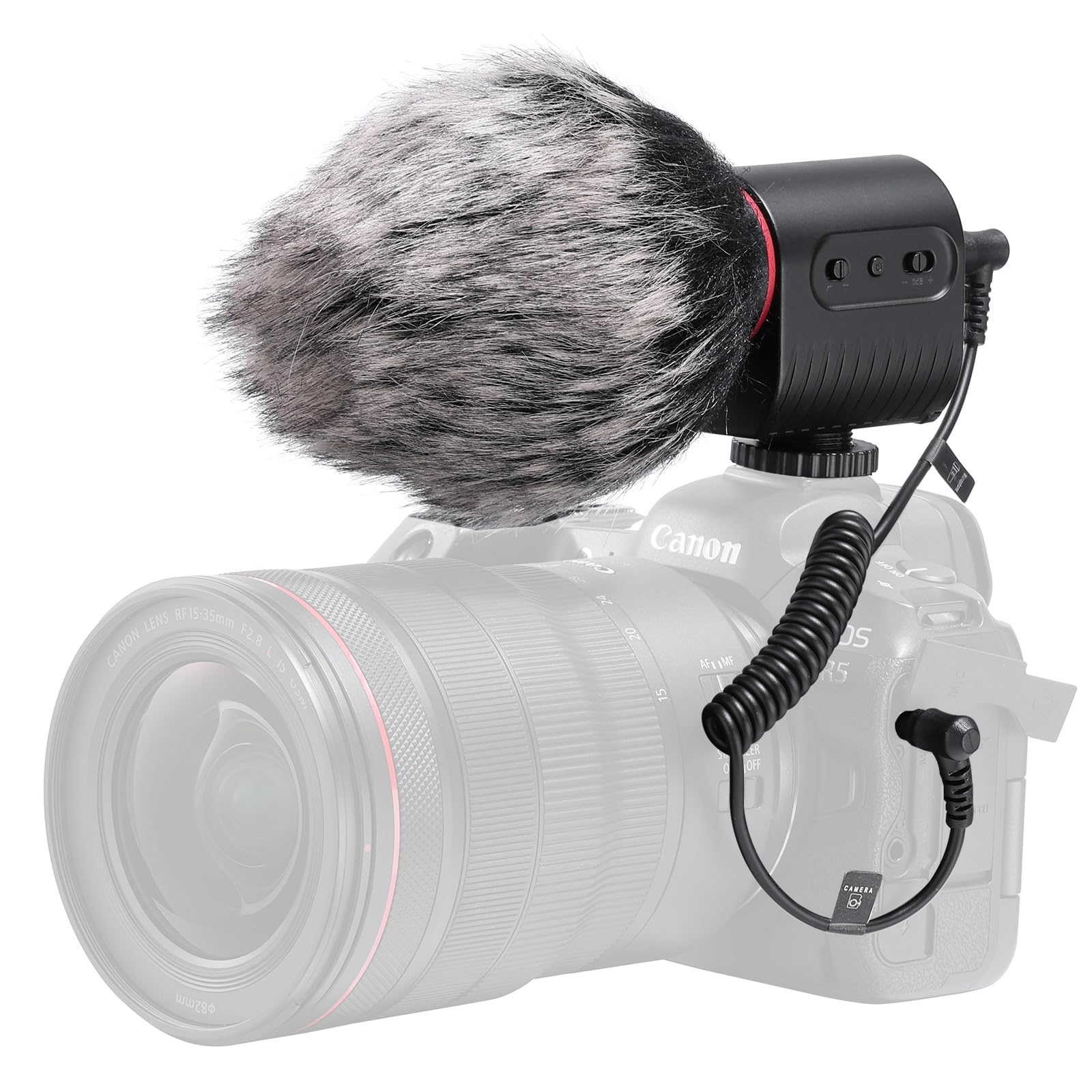 Ulanzi WM-02 Pro カメラ用マイク ビデオマイク ガンマイクロフォン 外付けマイク 超単一指向性 三重ノイズキャンセリング 同時聴取機能 電池式 プラグアンドプレイ 3.5mmデジタルビデオ録音用マイク ウインドスクリーン付属 Canon Nikon Sony DSLRカメラなど用 web会議 Vlog