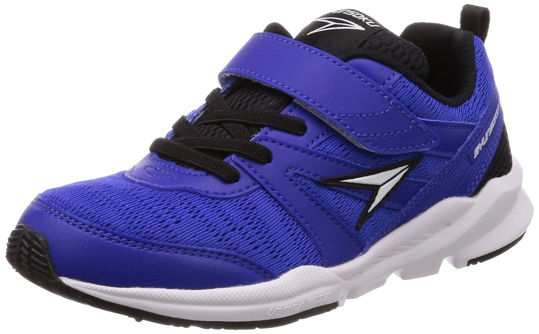 [シュンソク] スニーカー キッズ 男の子 女の子 子供靴 幅広 軽量 15~25cm 3E 2E SJJ 6380 6390 6420 9570 9580 ブルー 25.0 cm