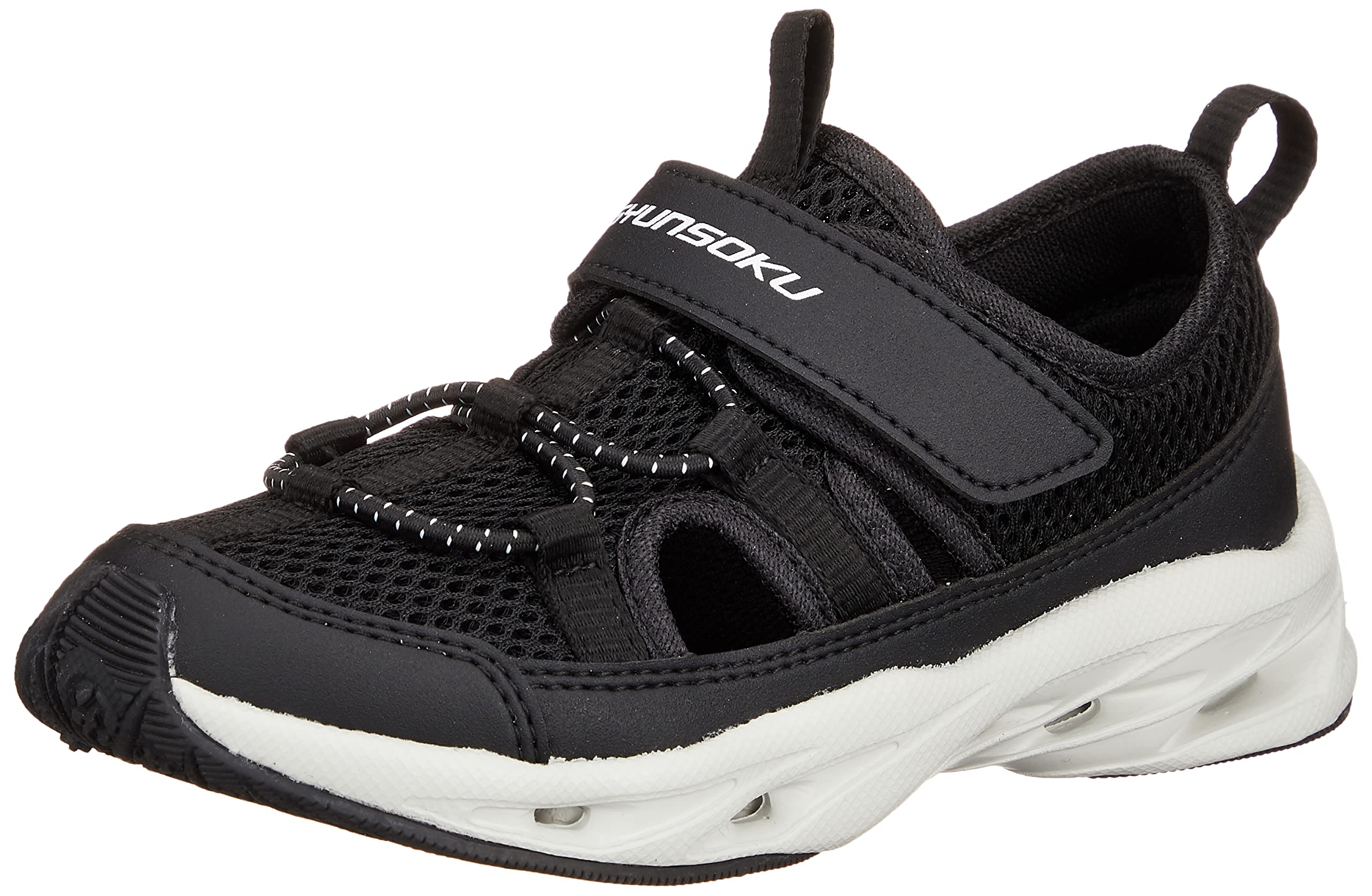 [シュンソク] サンダル 軽量 水陸両用 17~24.5cm 2E キッズ 男の子 女の子 SJJ 0810 ブラック 23.0 cm