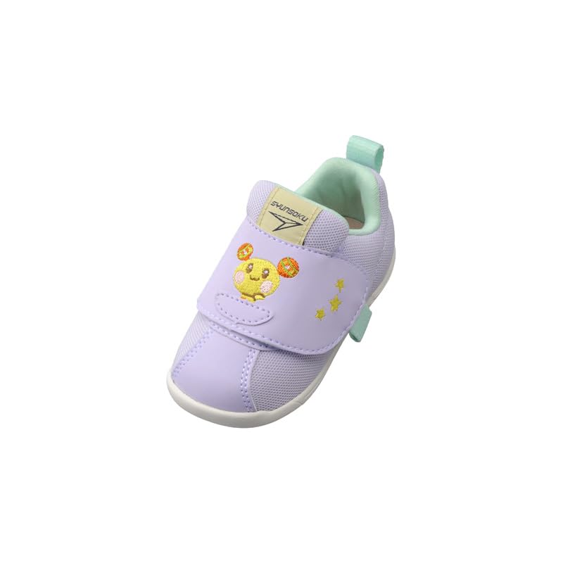 [シュンソク] ベビーシューズ スニーカー いないいないばあっ! 男の子 女の子 足育 幅広 軽量 12~15cm SJB 0980 ラベンダー 12.5 cm