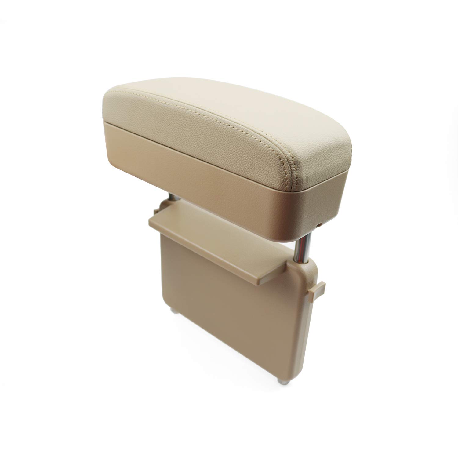 RUIYAホンダ ヴェゼル 初代/2代目/N-BOX/N-ONE/シビック 専用 アームレストサポート対応 肘掛け コンソールボックス アームレスト収納ボックス 車用アームレスト 隙間アームレスト 車用収納ポケット ホンダ 汎用 (ベージュ)
