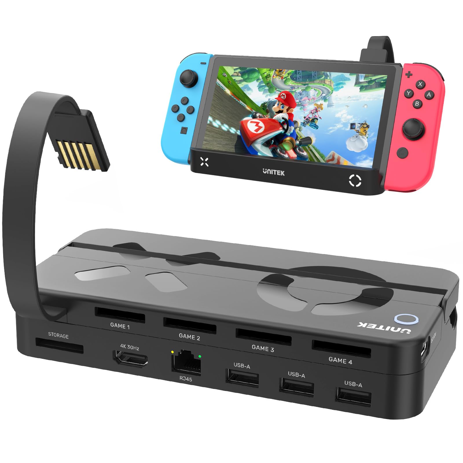 Unitek 2024N 10-in-1 Switch@\J[h[_[؂ւ switchhbN Nintendo SwitchSwitch OLEDΉ ؂ւ4 [1 [dȂerɉf LANEHDMIϊETV[hEe[u[hEUSB 1000C[Tlbg ߓdی ^ ~jhbN [dX^hRpN