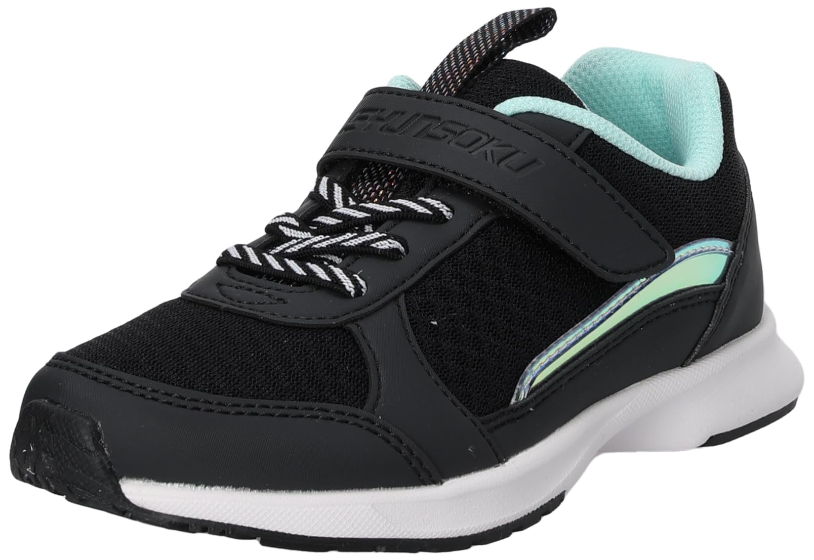 [シュンソク] スニーカー キッズ 女の子 子供靴 軽量 16~25cm 2E LEJ 7950 ブラック