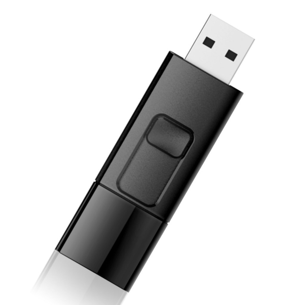 シリコンパワー USBメモリ 64GB USB3.0 スライド式 Blaze B05 ブラック SP064GBUF3B05V1K