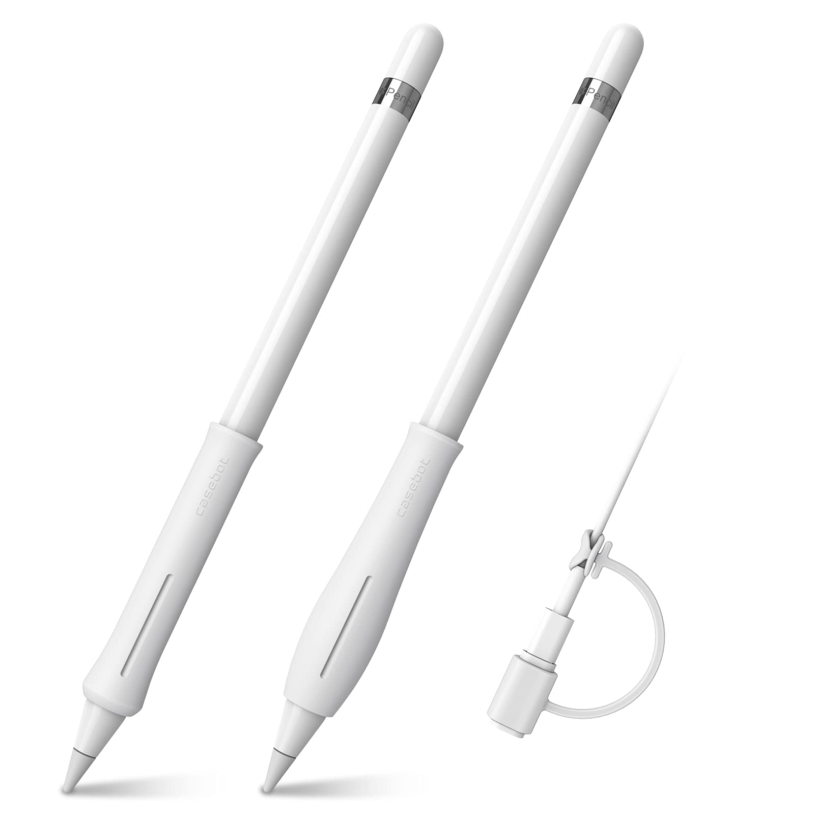 [2-セット] FINTIE for Apple Pencil グリップ Apple Pencil ホルダー シリコン製 握りやすい 保護スキン スリーブ ケース Apple iPad ..