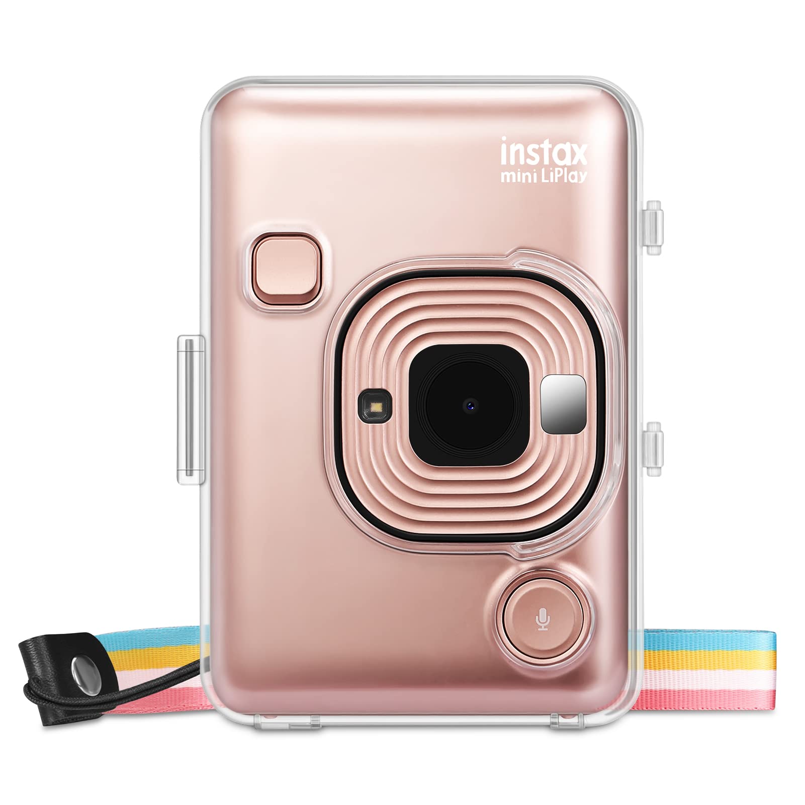 Fintie FUJIFILM xmtC instax mini LiPlay CX^gJpP[X یJo[ NA JP[X Xgbvt y Sʕی h~  n[h PVC Jo[ NX^VF