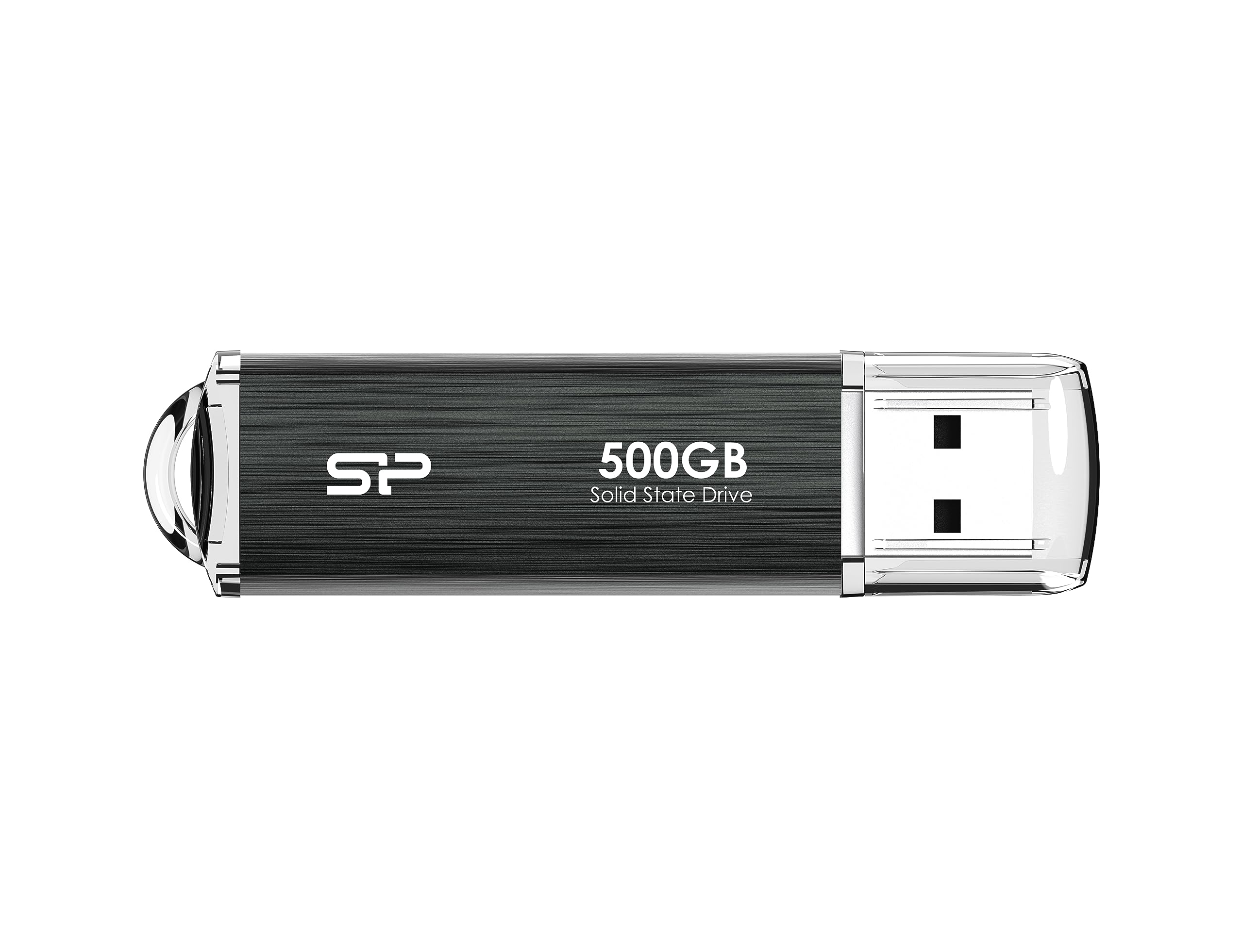 SP Silicon Power シリコンパワー ポータブルSSD 外付け 500GB 超小型 超高速 最大読込1000MB/S 最大書込800MB/S コンパクト PS5/PS4対応 TV録画対応 USB3.2Gen2 SPA500GPSM80G