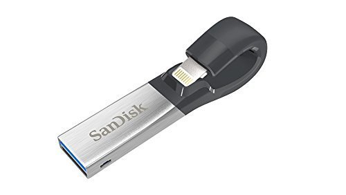 SanDisk iXpand Flash Drive, 64GB, for iPhone and iPad, Black/Silver (SDIX30C-064G-GN6NN) Newest Version [¹͢]