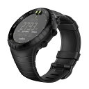 for Suunto Core バンド ベルト スポーツバンド 交換用ストラップ ウォッチベルト 高級TPU製 ソフト 調節可能 工具付き 防水 おしゃれ(ブラック)
