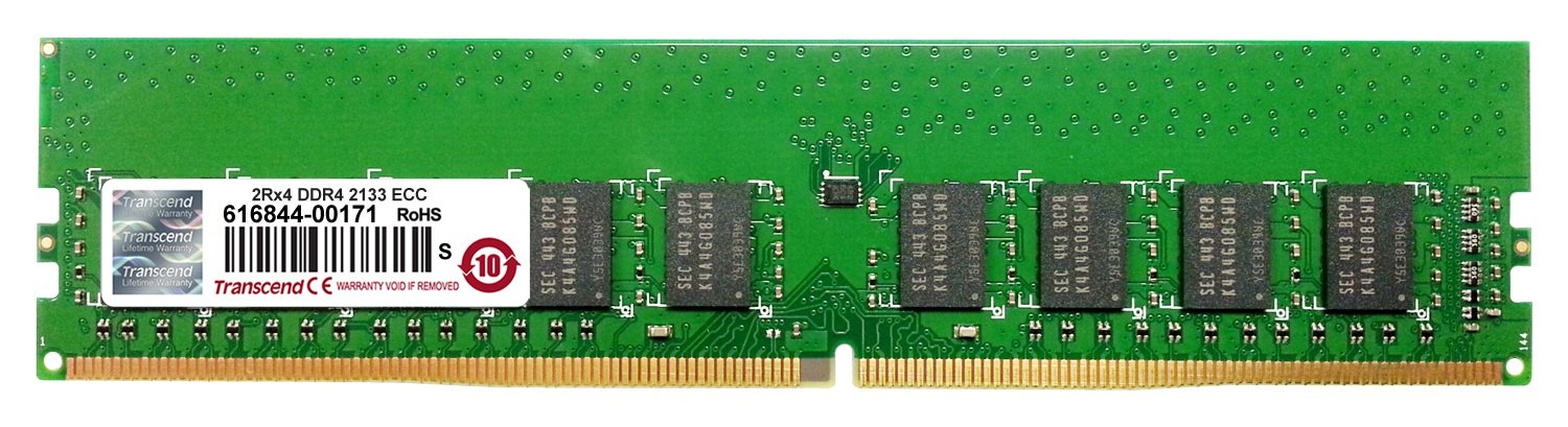 Transcend サーバー ワークステーション用 PC4-17000(DDR4-2133) 16GB 1.2V 288pin ECC DIMM TS2GLH72V1B