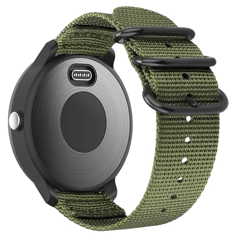 楽天FIDELAFintie for Garmin Vivoactive 3 / Vivoactive 3 Music / Vivomove HR / ForeAthlete 245/645 Music バンド ベルト スポーツバンド 交換用ストラップ ウォッチベルト ソフト ナイロン製 調節可能 通気 おしゃれ（アーミーグリーン）