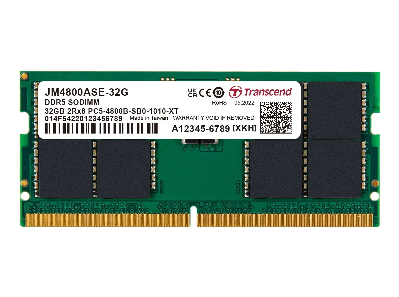 ȥ󥻥 ΡPCѥ PC5-38400(DDR5 4800) 32GB 1.1V 262pin SO-DIMM 2Rx8 (2Gx8)x16 CL40 ̵ݾ JM4800ASE-32G