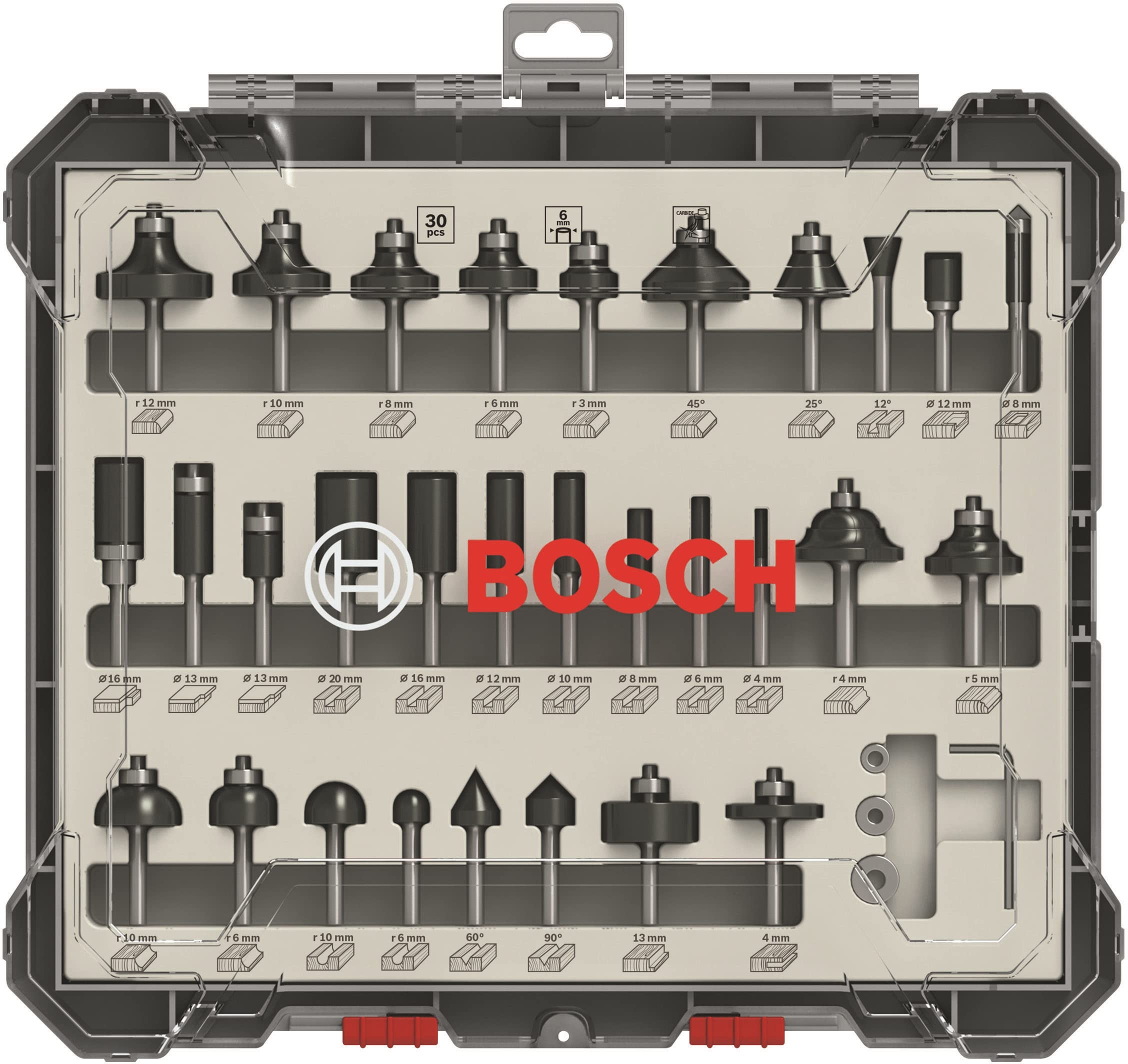 Rakuten - ボッシュ(BOSCH) ルーター・トリマービットセット(30種・30本入) 2607017474