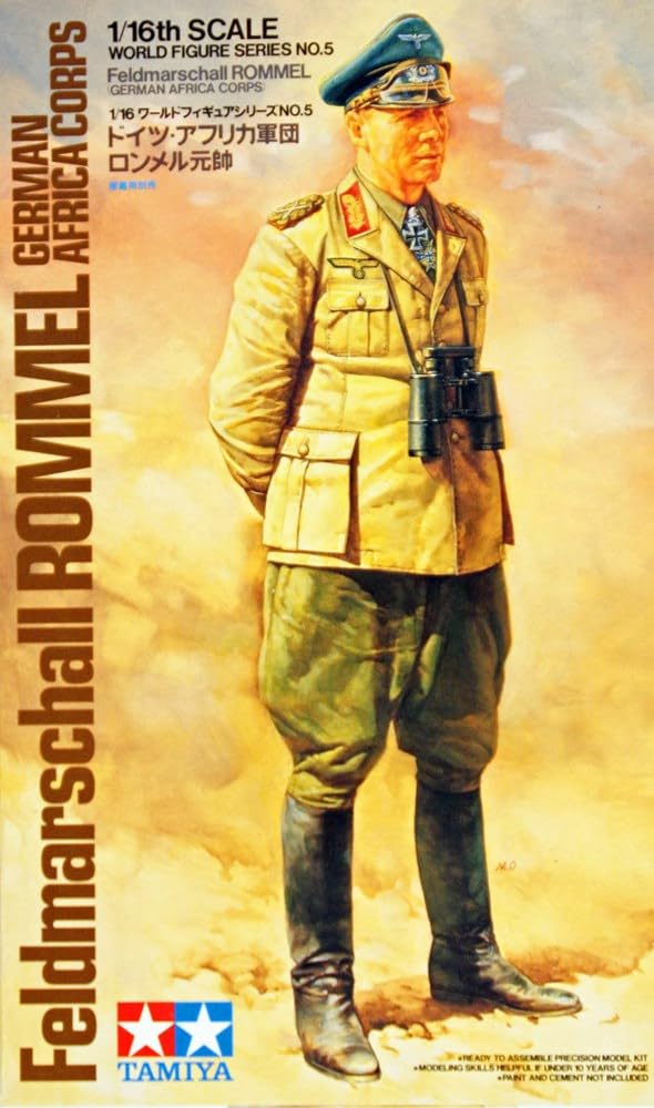 Rakuten - タミヤ(TAMIYA) 1/16 ワールドフィギュアシリーズ No.05 ドイツ陸軍 アフリカ軍団 ロンメル元帥 プラモデル 36305