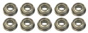 TOP LINE MRTベアリング630フランジ付き 外径6mm× 内径3mm 10個入り BG-630F