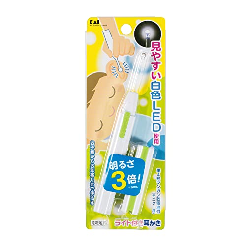 貝印 ライト付き耳かき 白 KQ0291