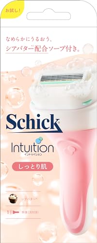 シック Schick イントゥイション しっとり肌 ホルダー(刃付き)お試し用 カミソリ