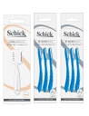 まとめ買いSchick(シック) 全身用 スキカミソリ(1本入) ×1個 / 顔・眉毛用 カミソリ(3本入) ×2個 メンズ Lディスポ