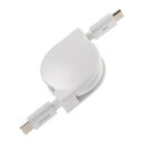 サンワサプライ USB2.0 Type-C 巻取りケーブル PD60W ホワイト KU-CCP60M08W(2)