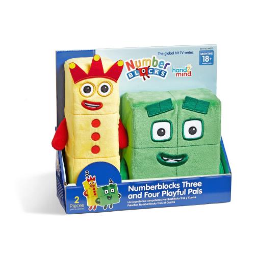 Numberblocks ナンバーブロックス キャラクター ぬいぐるみ 仲良し Three Four 94555 正規品