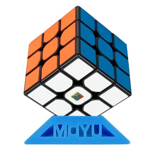 MoYu RS3M 2020磁石内蔵3x3x3 競技用キューブ 初中高級者向け 国際標準六色「6面完成攻略書+パズルスタンド付き」黒素体 磁石内蔵